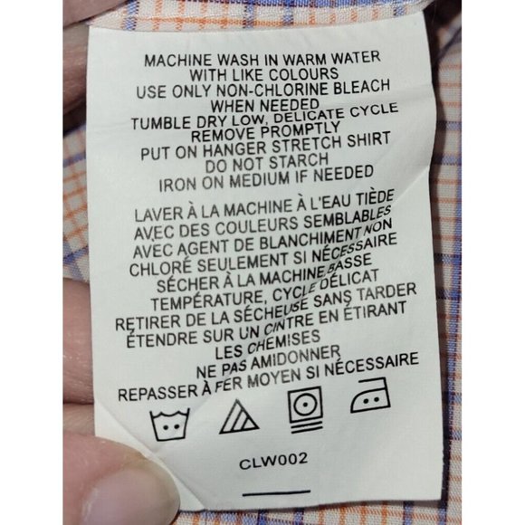 Sero by Forsyth Shirt Mens 2XL/XXL No Iron Tailored Fit Long Sleeve Button-Down - Picture 8 of 11